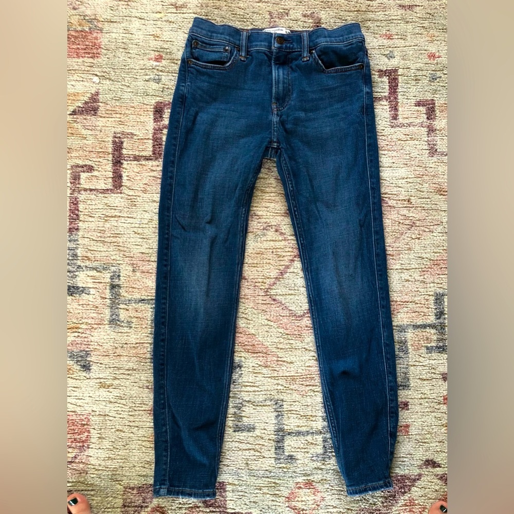 Abercrombie boys super skinny 13/14 slim dark denim